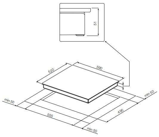 Стеклокерамическая варочная панель Premium  Graude EK 60.0 C